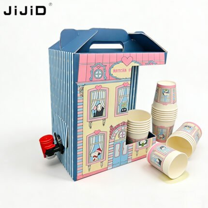JIJID Custom Cold Hot Coffee Beverage Bag in Box 1L 3kg Box to Go 96oz Coffee Container Box for Travel /Coffee House