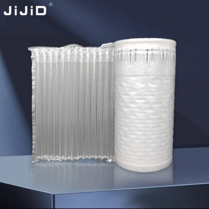 JIJID-rollo de envoltura de burbujas inflable para columna de aire, ancho de rollo, película protectora protectora de PA/PE para embalaje de artículos frágiles