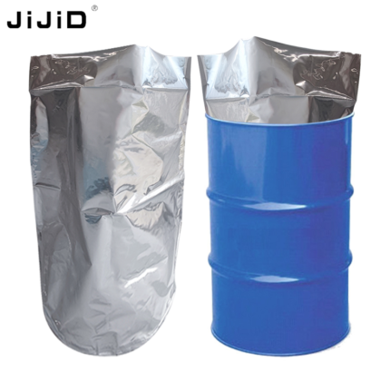 JIJID Aluminum Foil Round Bottom Liner Bag – High Barrier FDA Food Grade Drum Liner Heat Sealable Alu Foil Inner Bag for Barrels