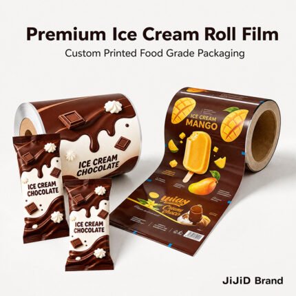 JIJID Food Grade Ice Cream Packaging Roll Film | Custom Printed Laminated Film for Popsicle Ice Pop & Frozen Treats