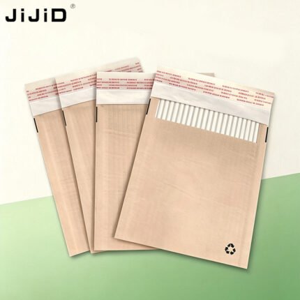 JIJID Custom Printed Corrugated Shipping Bags | 100% Recyclable Padded Mailers for E-Commerce